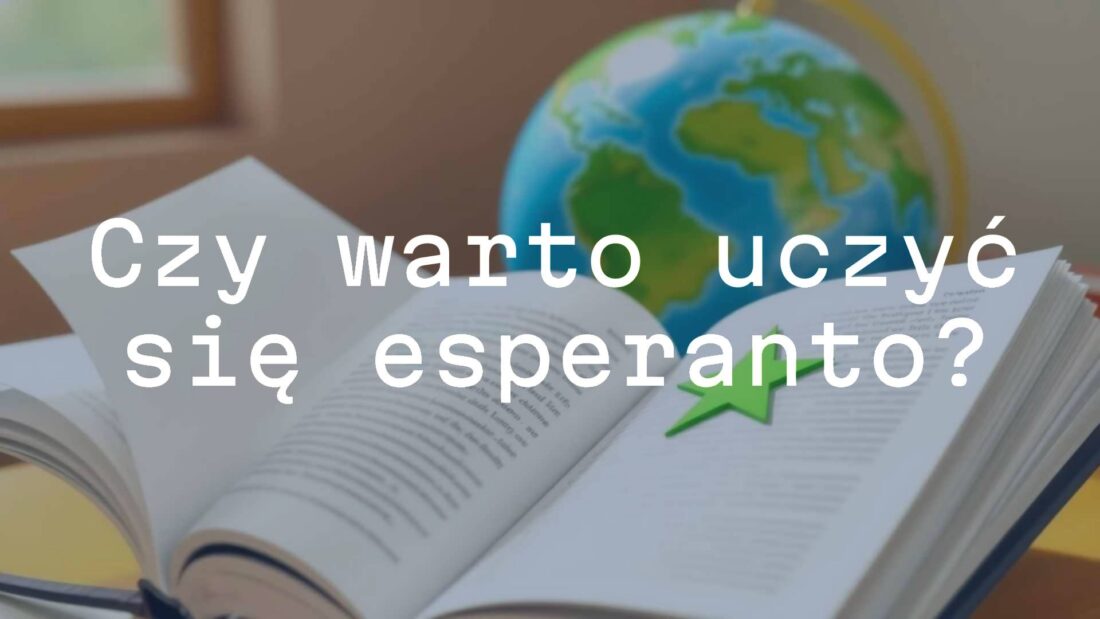 An open book with Esperanto language text, green star symbol of Esperanto, globe in background, bright and inviting, illustrative.