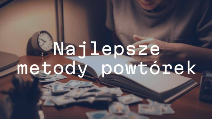 A person studying with a notebook, flashcards, and a clock, symbolizing effective repetition methods, soft lighting, realistic.