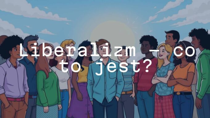 A group of diverse people standing together, symbolizing freedom and individualism, bright and open sky background, illustrative style.