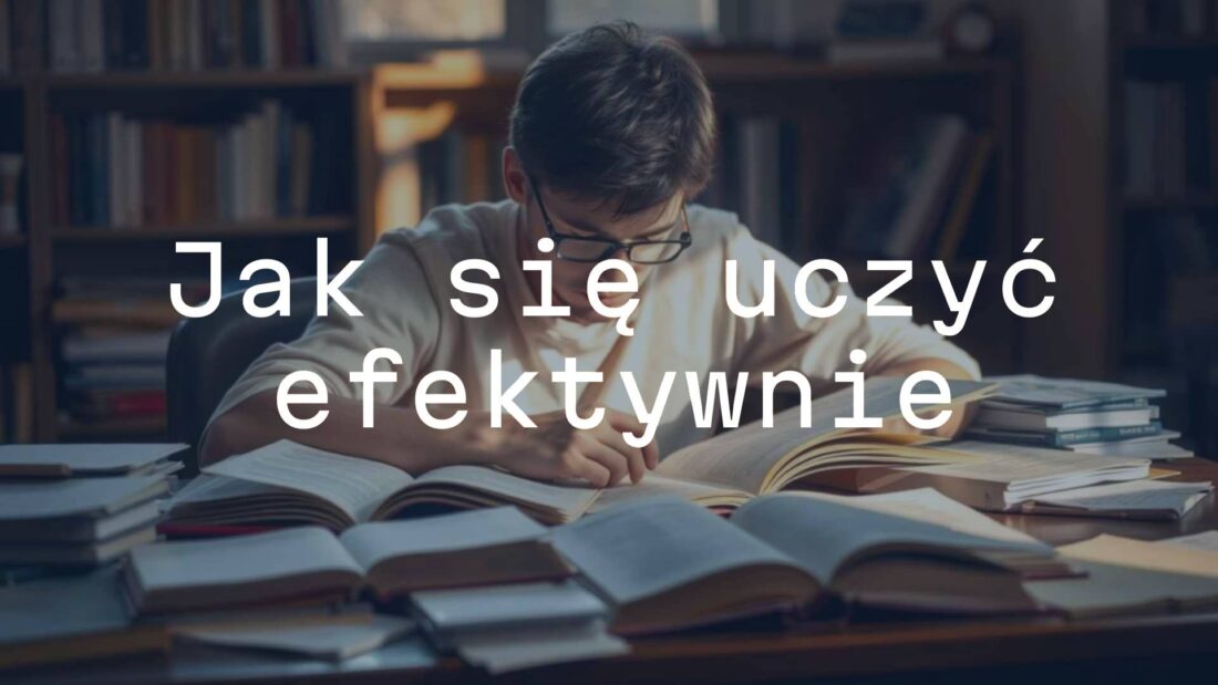 A focused student studying efficiently with books and notes, warm lighting, realistic.