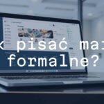 Professional email composition on a laptop screen, business environment, formal tone, elegant and clean workspace, modern office setting, realistic.