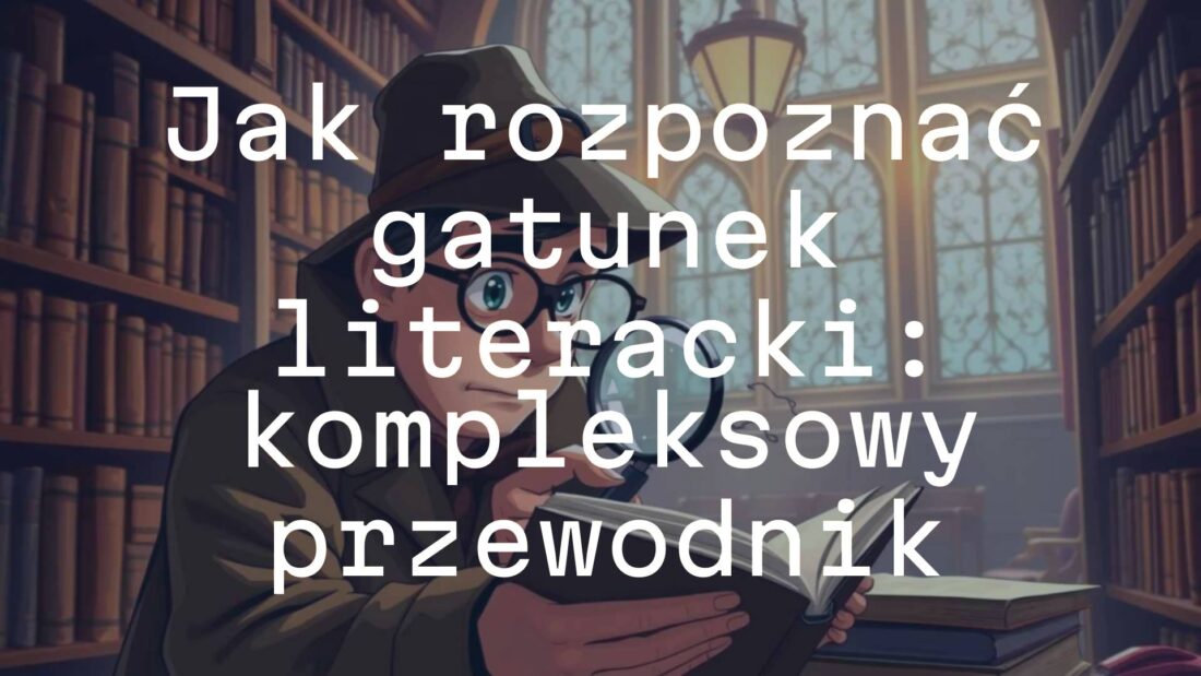 A detective analyzing a book with magnifying glass, vintage library setting, warm lighting, illustrative style.