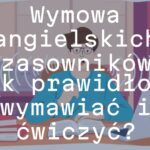 A person practicing English pronunciation with a speech bubble showing phonetic symbols, books and a laptop on a desk, cozy study atmosphere, illustrative style.