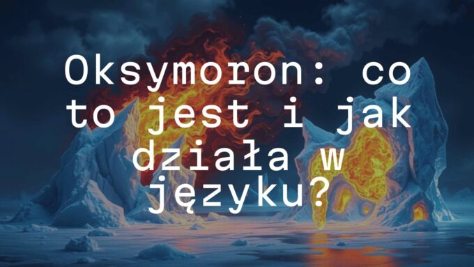 An artistic rendering of an oxymoron concept, combining fire and ice, surrealistic style.